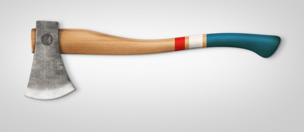 Red/White/Blue handle finish